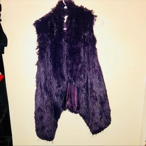 Purple Faux Fur Vest